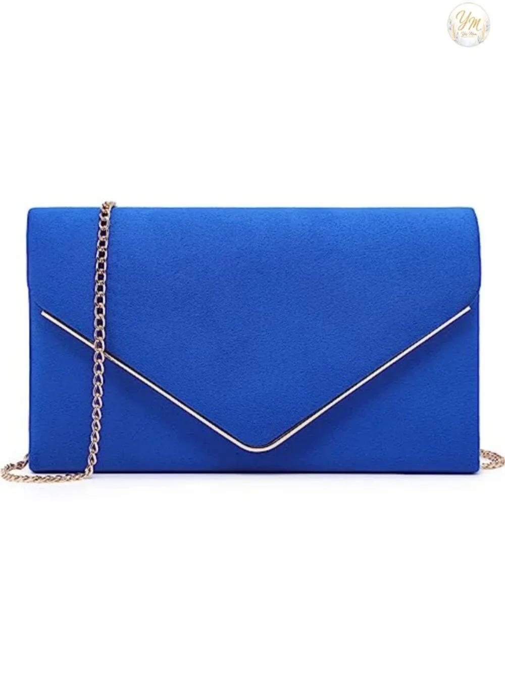Faux Suede Evening Clutch Bag - Formal Party Wedding Purses